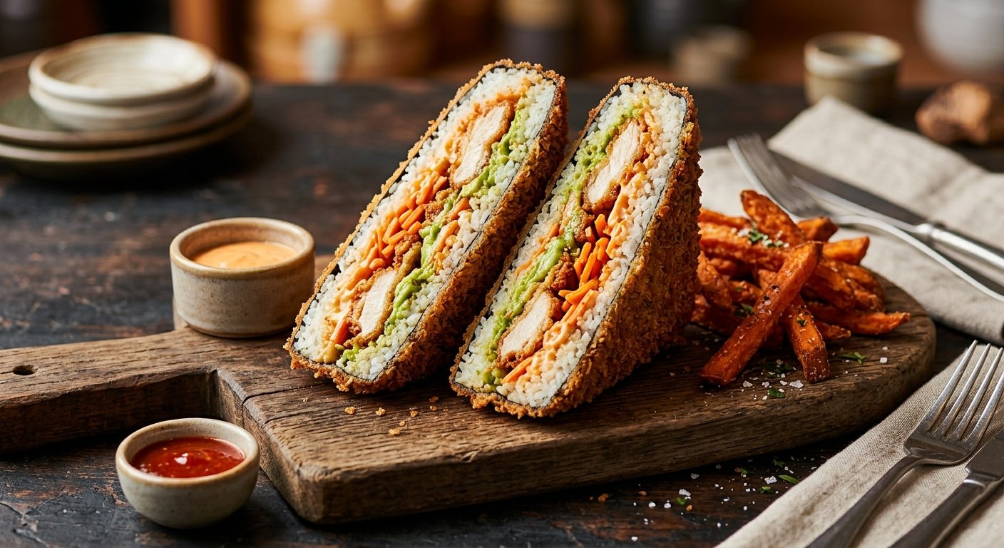 Sushi Burger Poulet Crispy